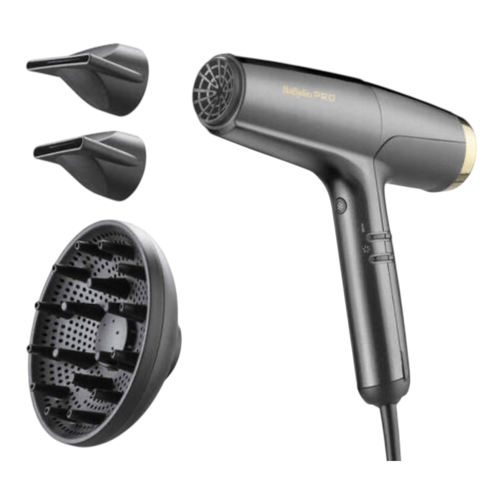 BaByliss PRO FALCO High-Speed Hair Dryer – Grau/Gold
