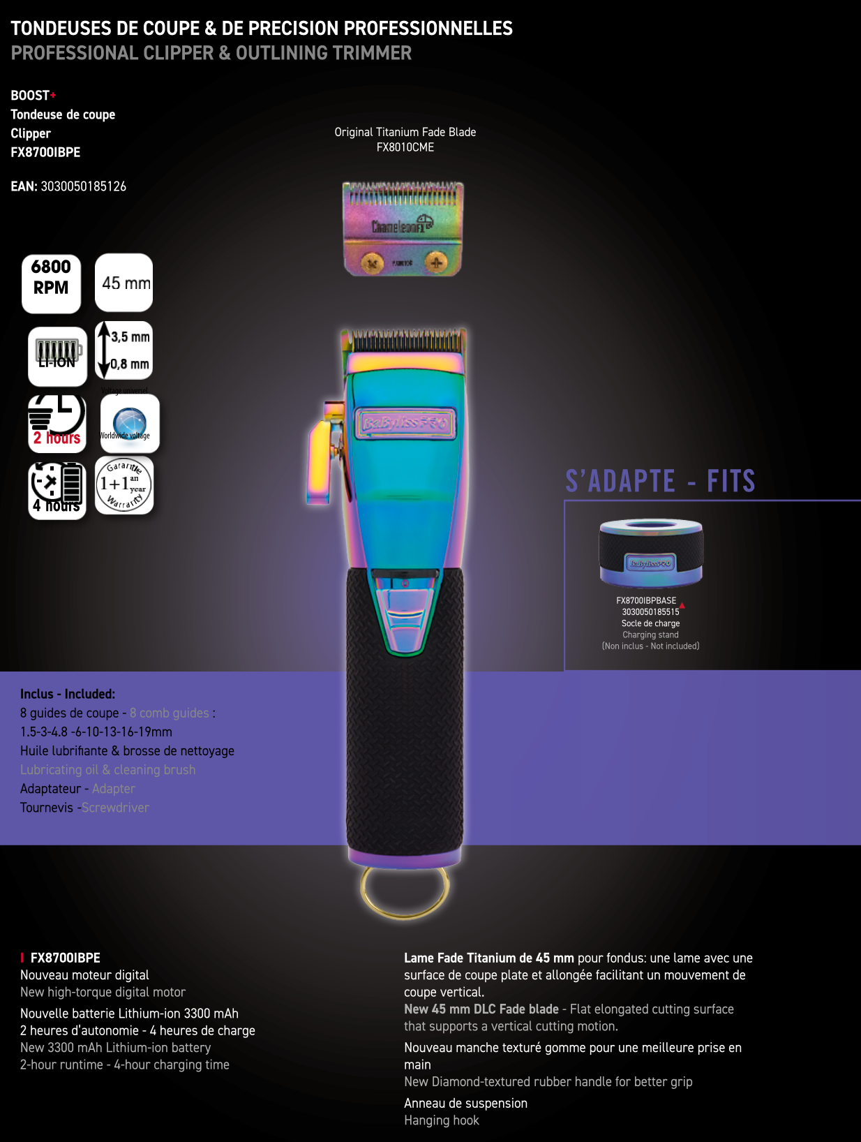 BaByliss PRO Haarschneider BOOST+CHAMELEON