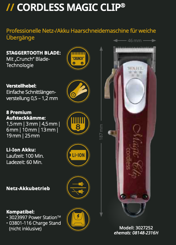 Wahl Cordless Magic Clip