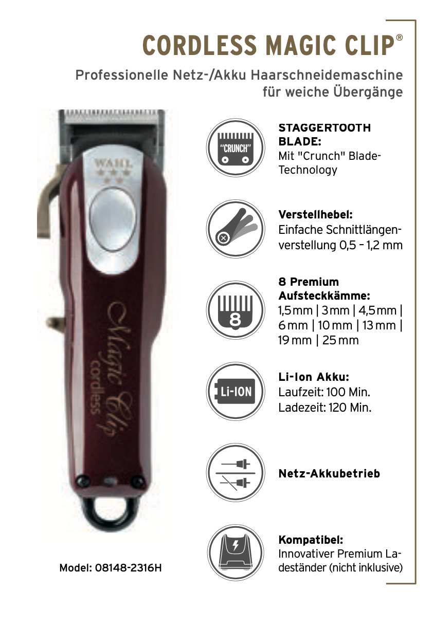 Wahl Cordless Magic Clip