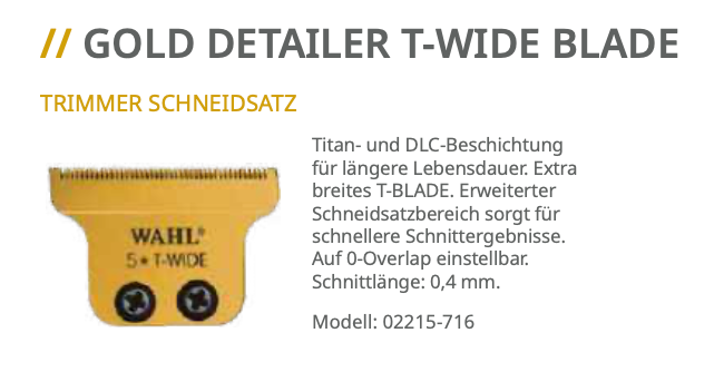 Wahl Haarschneidemaschinen Schneidsatz - Scherkopf  Ersatzteile