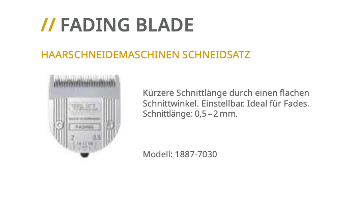 Wahl Haarschneidemaschinen Schneidsatz - Scherkopf  Ersatzteile