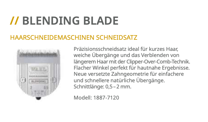 Wahl Haarschneidemaschinen Schneidsatz - Scherkopf  Ersatzteile