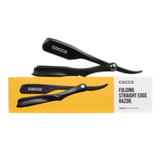 Cocco Folding Razor T11 Matte Black – Profi Barber Rasierer