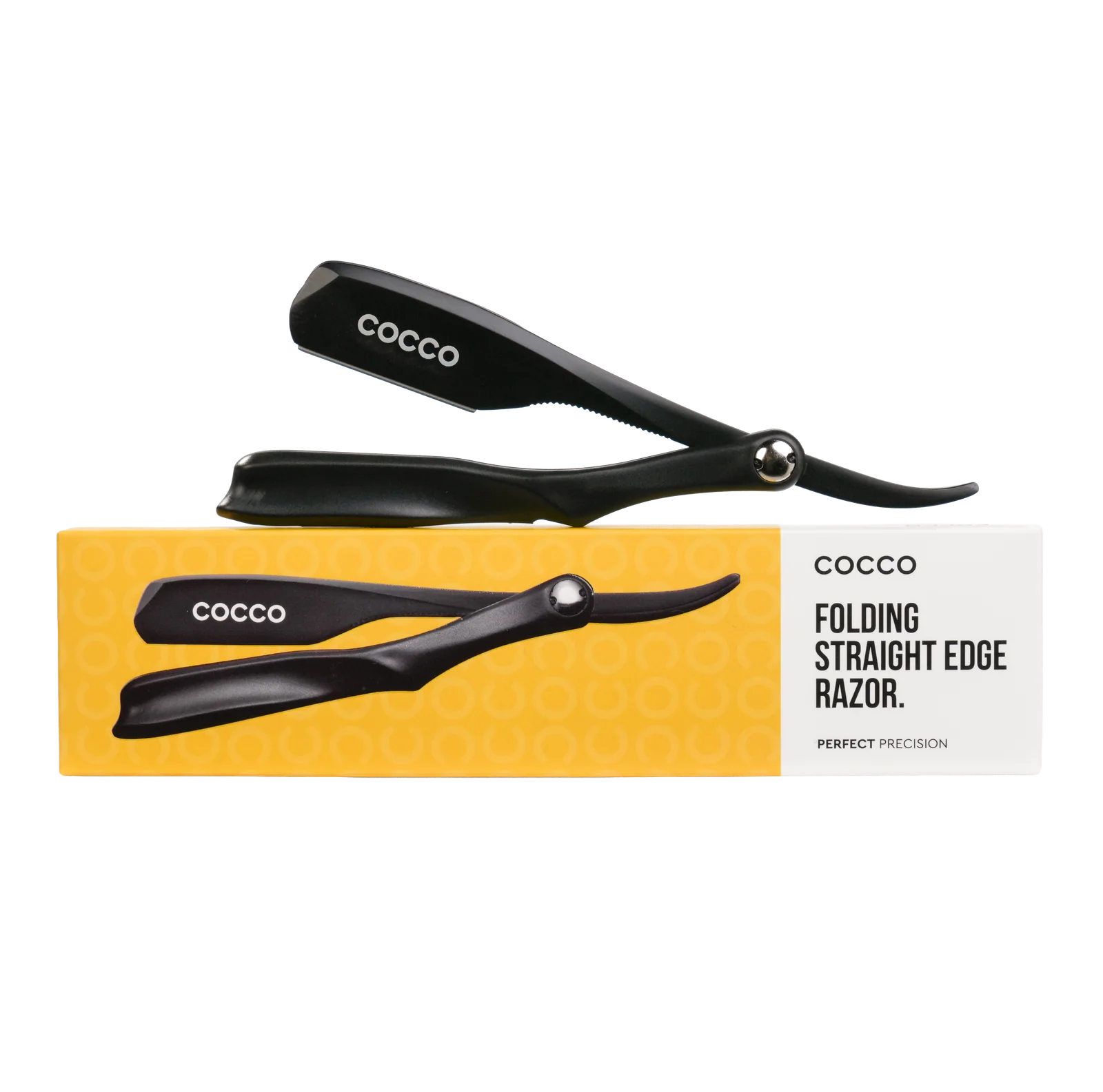 Cocco Folding Razor T11 Matte Black – Profi Barber Rasierer