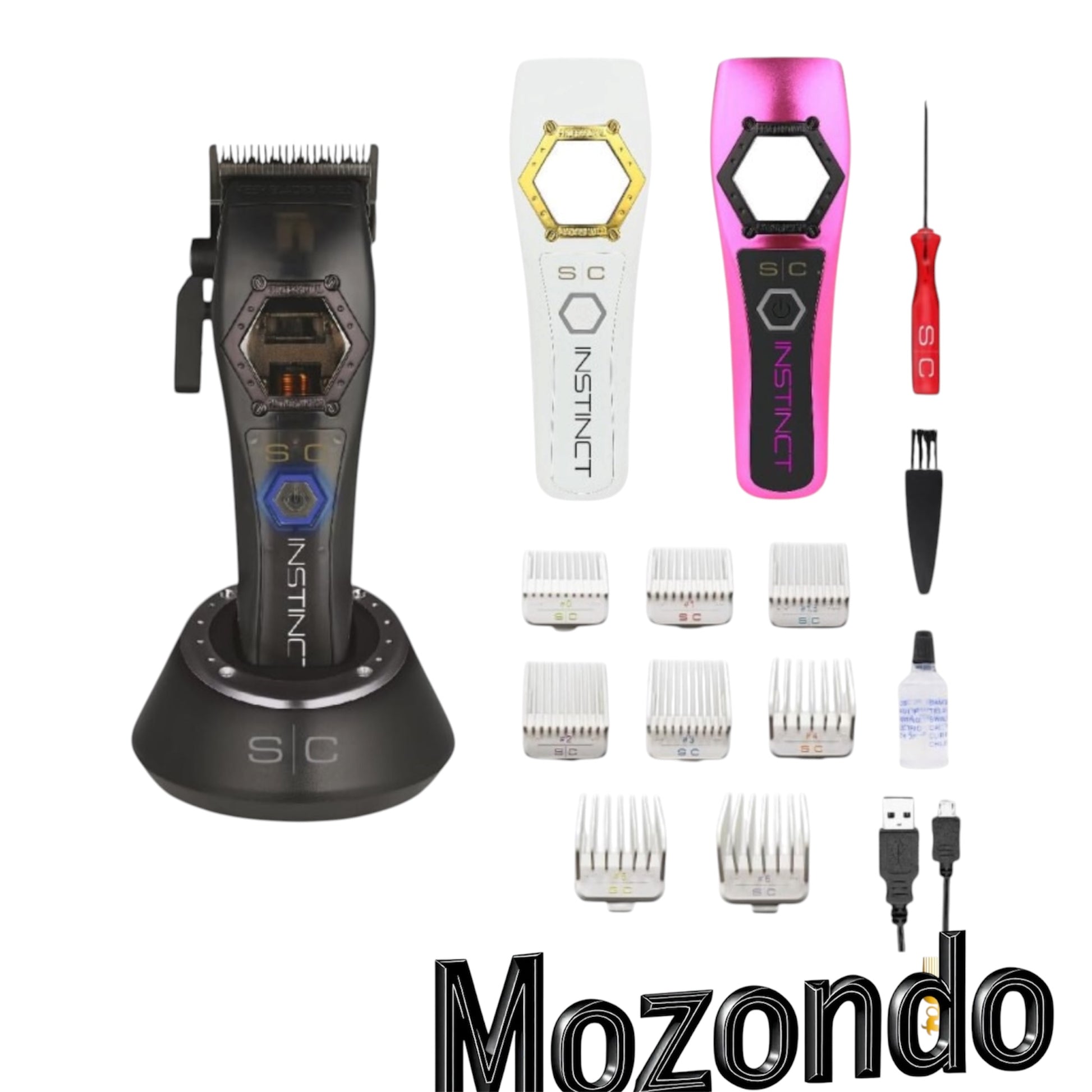 Gamma+ Stylecraft Instinct Metal Edition Clipper professionelle Vollmetall Haarschneidemaschine für Barber und Friseure