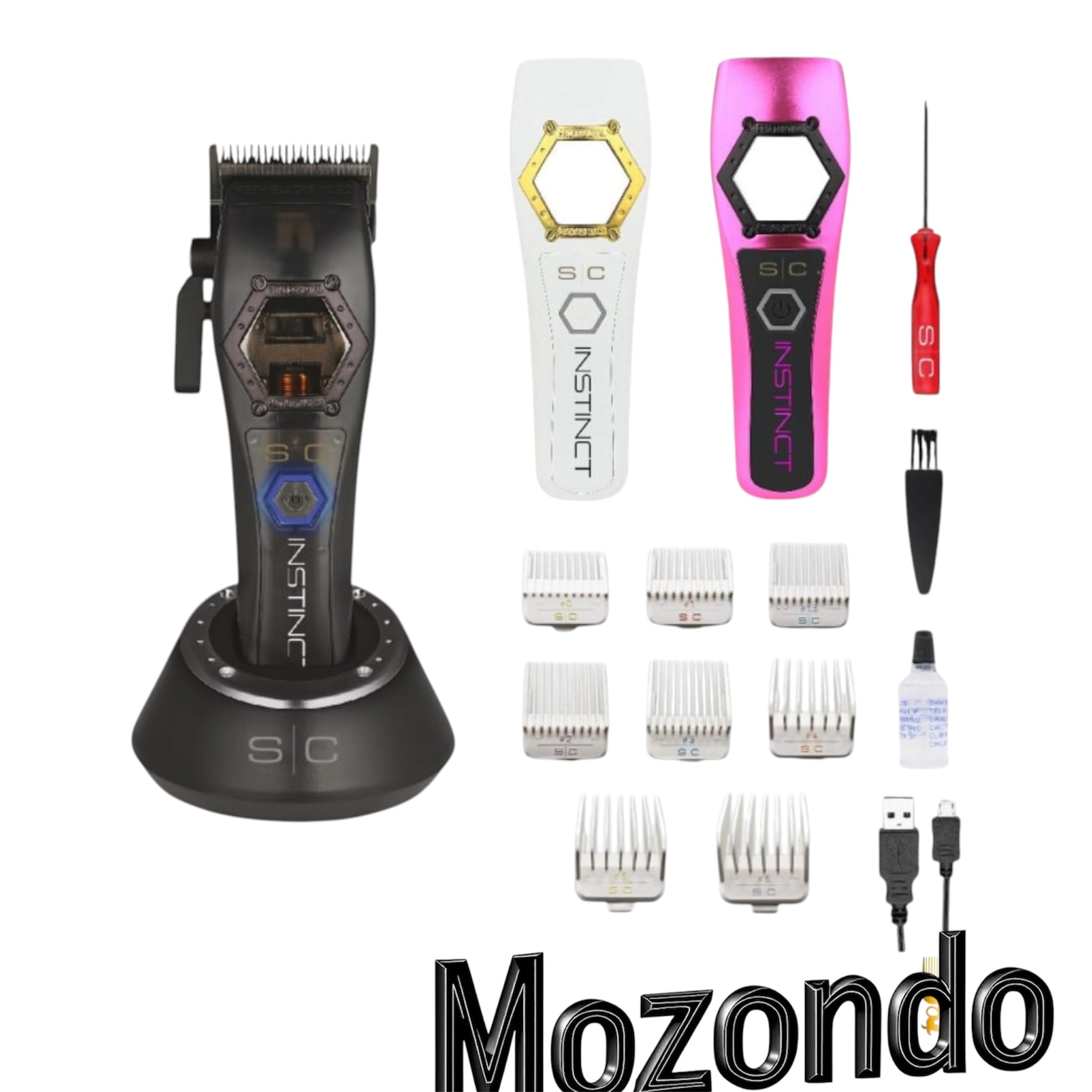 Gamma+ Stylecraft Instinct Metal Edition Clipper professionelle Vollmetall Haarschneidemaschine für Barber und Friseure