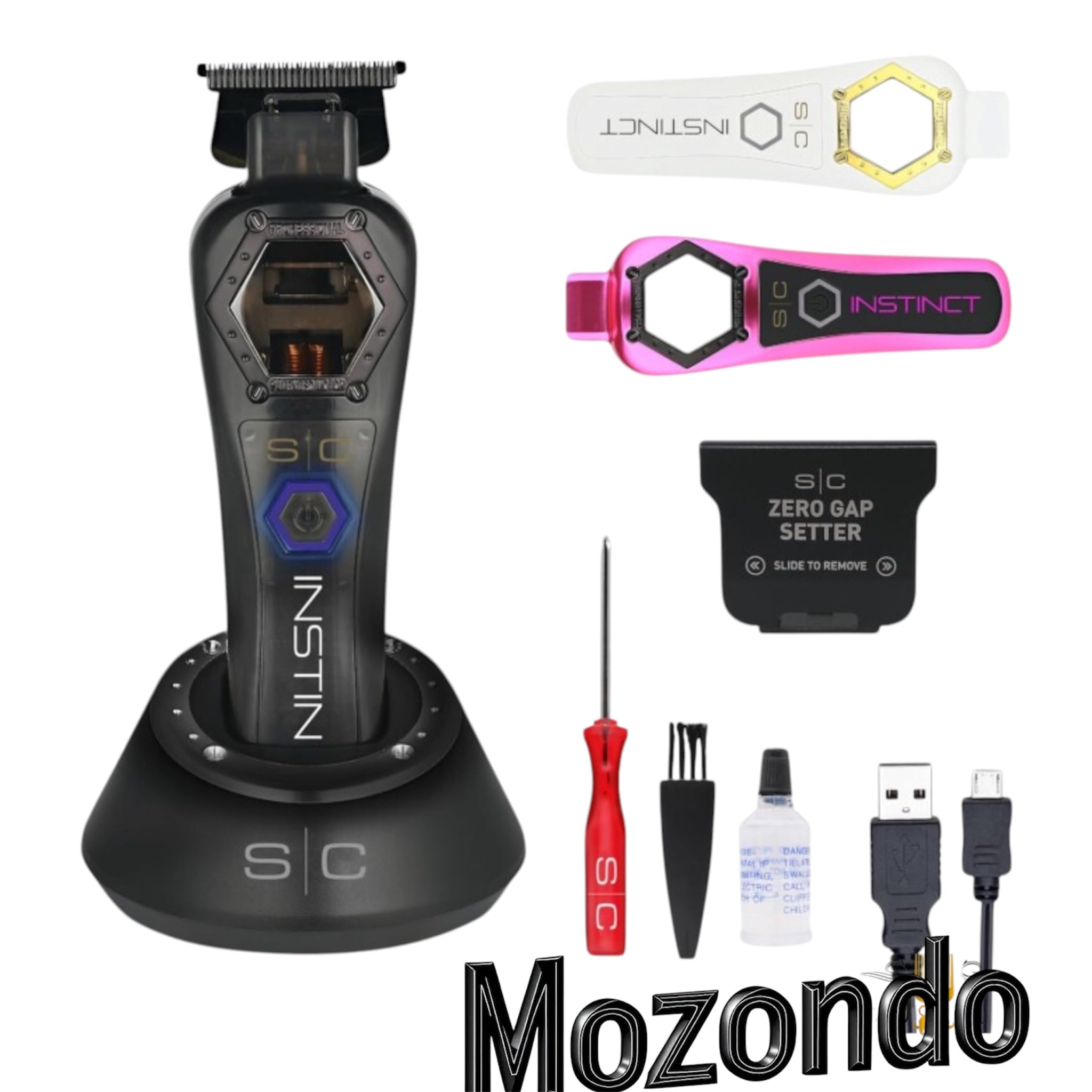Gamma+ Stylecraft Instinct Metal Edition Trimmer professionelle Konturenmaschine aus Vollmetall für Barber und Friseure