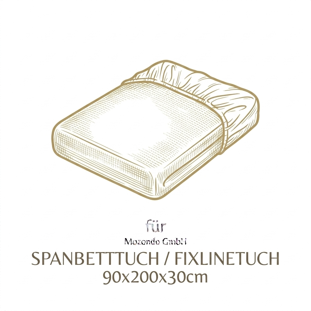 Spanbetttuch / Fixlinetuch 90x200x30cm