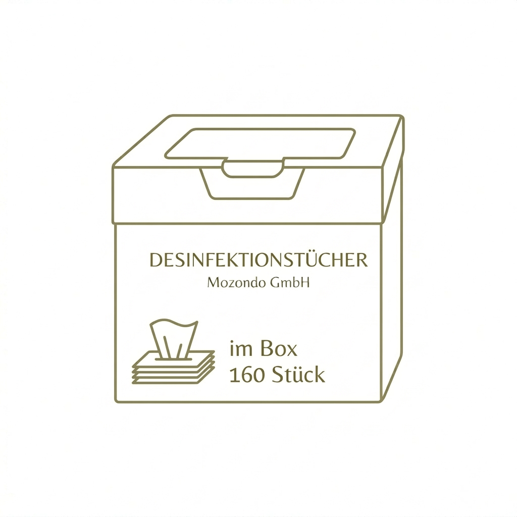 Desinfektion Tücher im Box 160 er