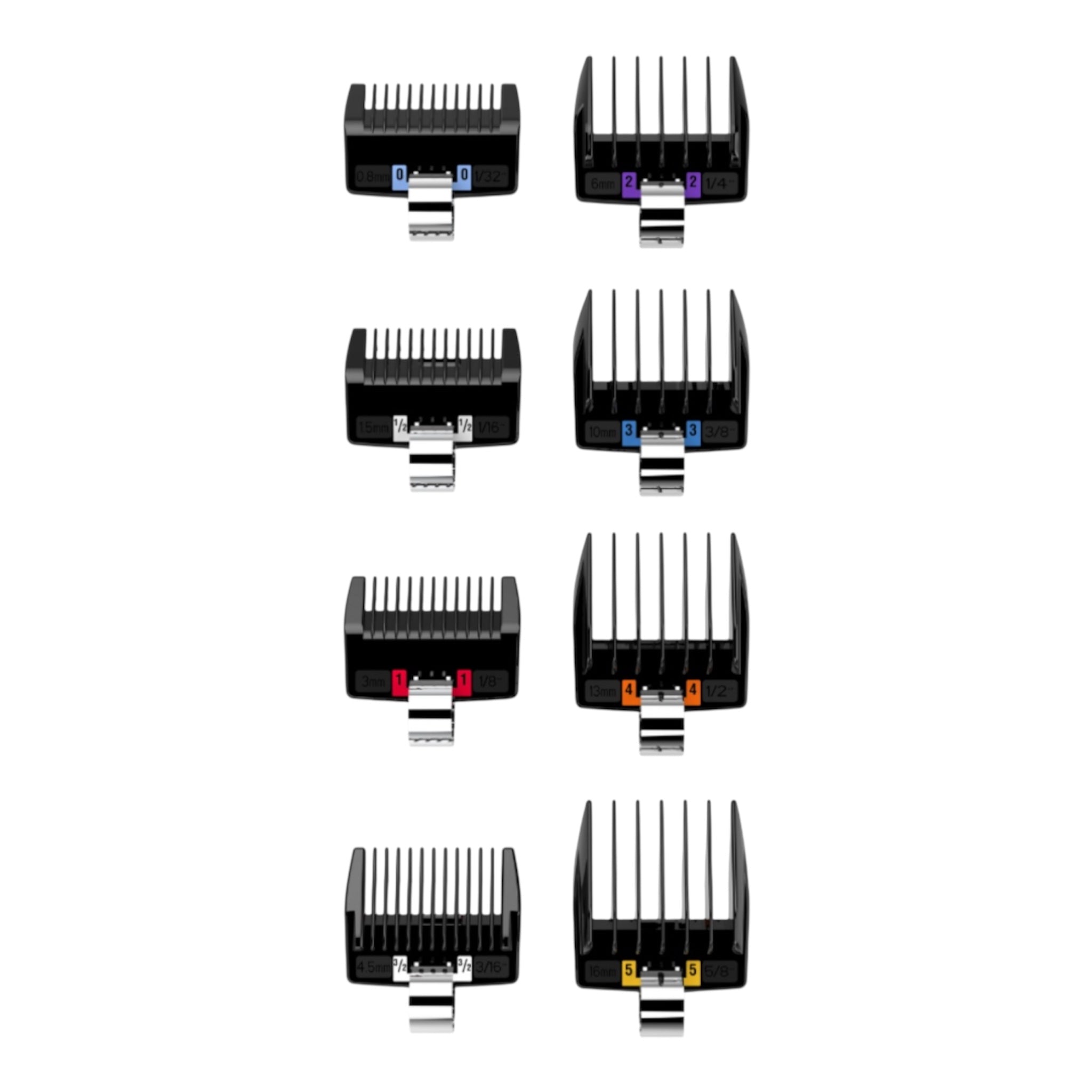 JRL Clipper Aufsteckkämme Set – Guard 3 (8 Stück)