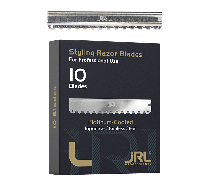 JRL Styling Razor Blades, 10 platinbeschichtete Klingen aus japanischem Edelstahl