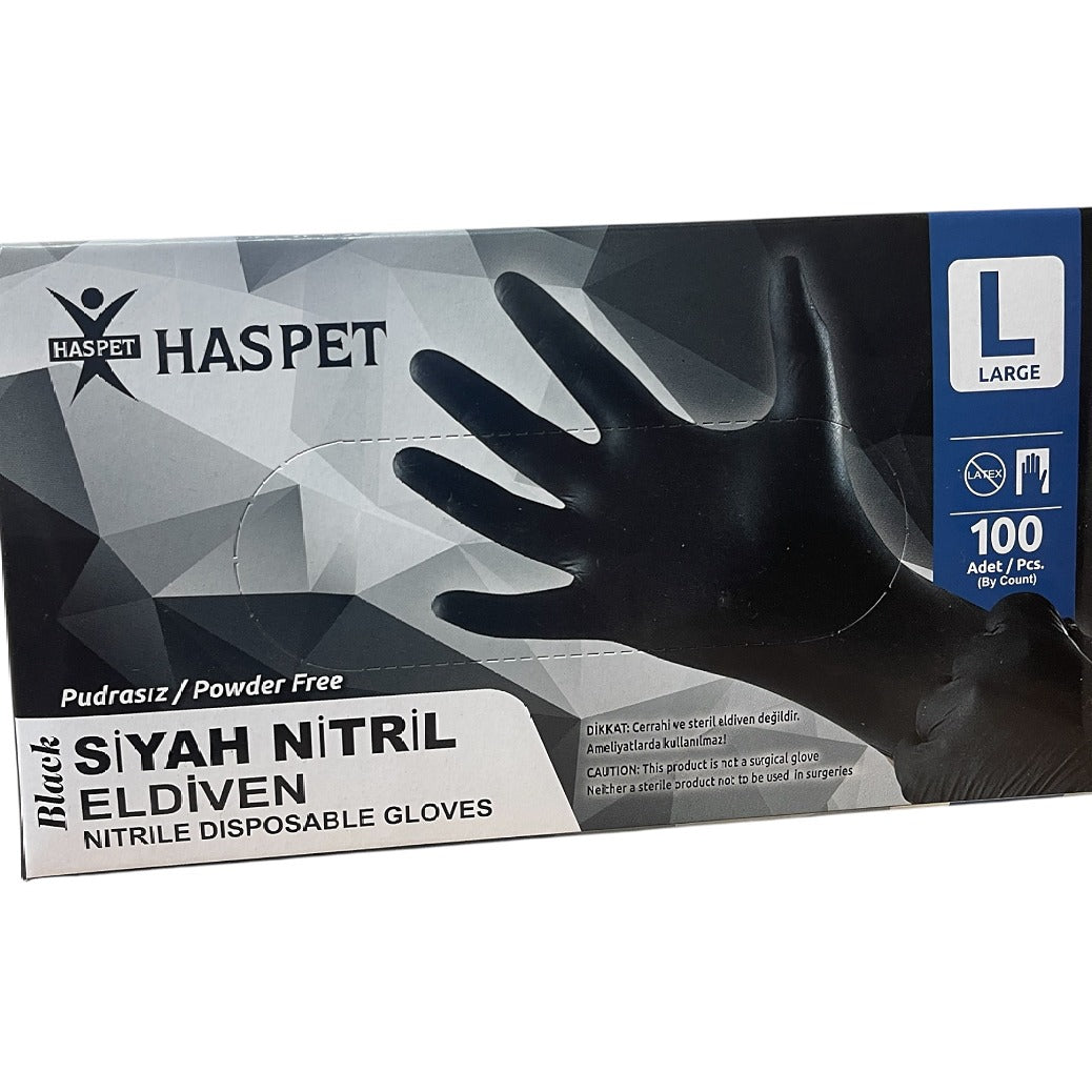 Nitril Handschuhe Schwarz M – Einweg Handschuhe für Profi-Salons – Mozondo Hair