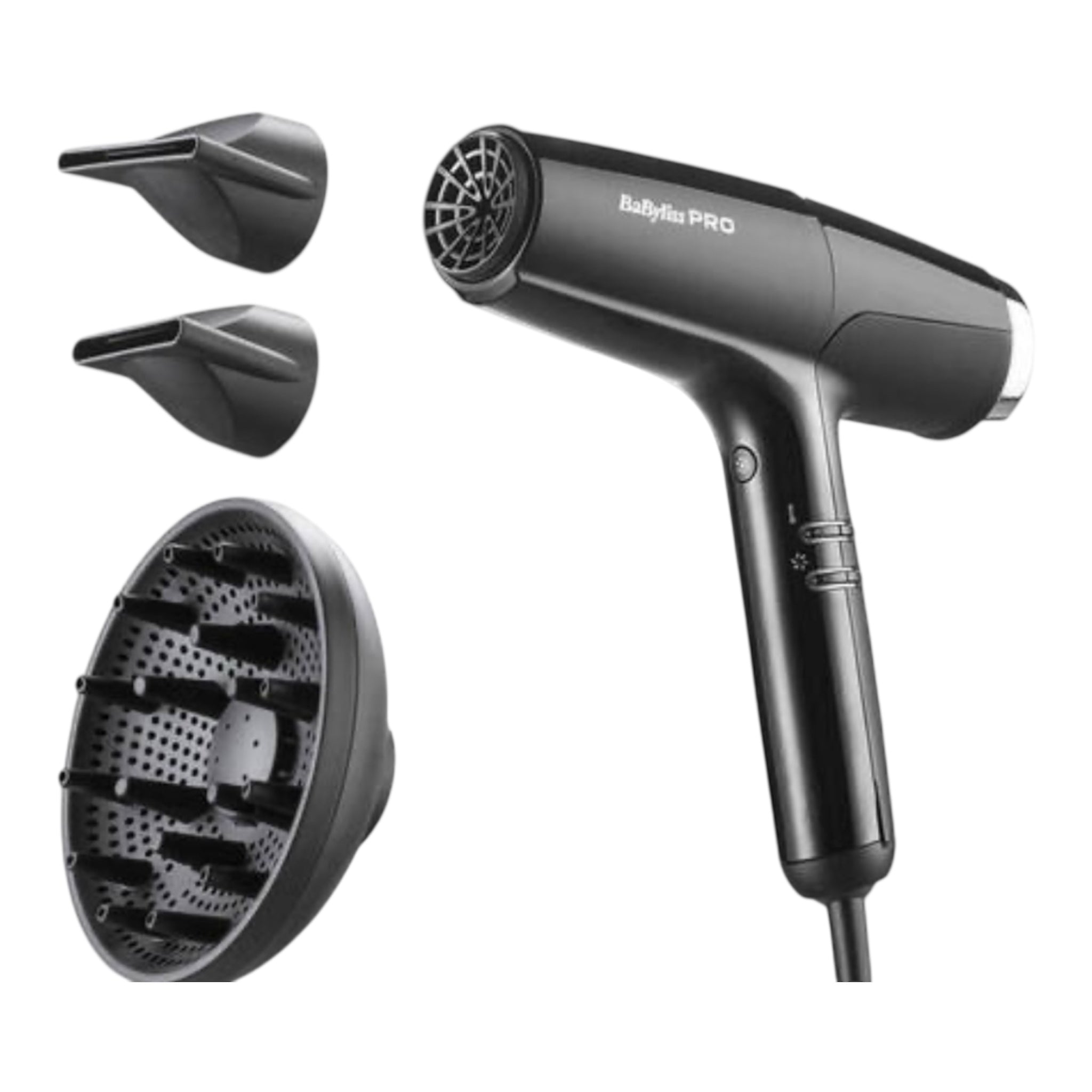 Babyliss Pro FALCO high-speed dryer Schwarz-Silber