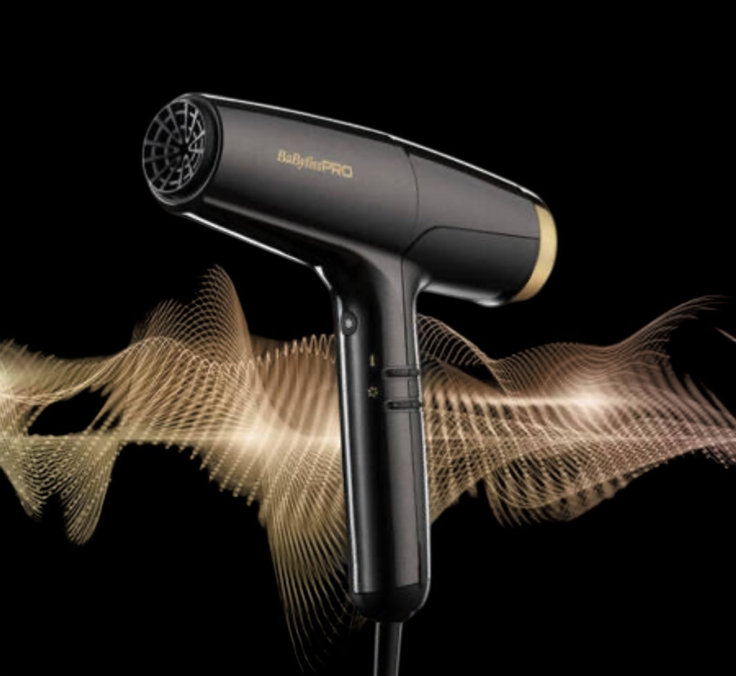 Babyliss Pro FALCO high-speed dryer Grau-Gold