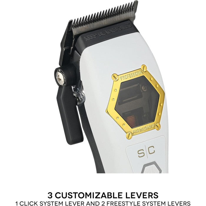 Gamma+ Stylecraft Instinct Metal Edition Clipper professionelle Vollmetall Haarschneidemaschine für Barber und Friseure