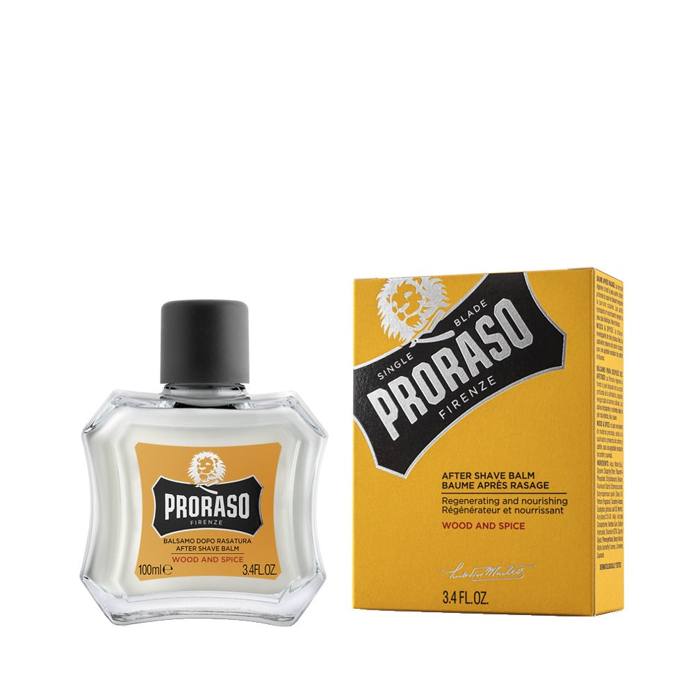 Proraso  SINGLE BLADE - After Shave Balm Wood & Spice, 100 ml