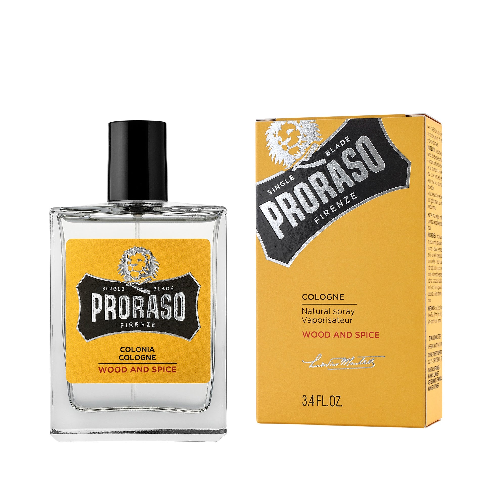 Proraso  SINGLE BLADE - Eau de Cologne Wood & Spice, 100 ml