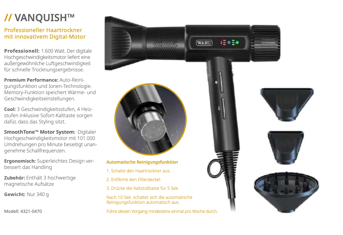 Wahl Vanquish Haartrockner